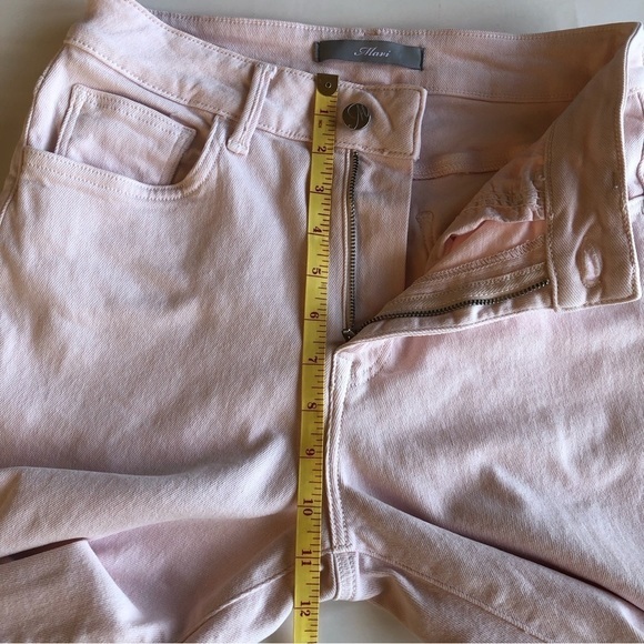 Mavi Viola High Waist Jeans Size 26/27 Raw Hem Ankle Pink‎ Denim - Picture 10 of 12